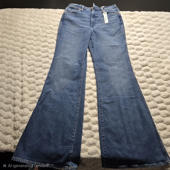 Wrangler Denim - Wrangler Wanderer High Rise Trumpet Flare Jeans Womens 28x34 Western New